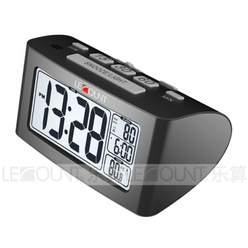 Nap LCD Desk Clock with Indoor Temperature Measurement (CL156)